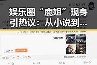 娱乐圈“鹿姐”现身引热议：从小说到现实的传奇蜕变